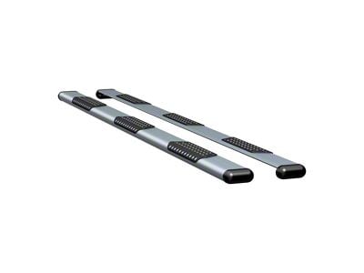 O-Mega II 6-Inch Wheel-to-Wheel Oval Side Step Bars without Mounting Brackets; Silver (07-19 6.0L Silverado 2500 HD Crew Cab w/ 8-Foot Long Box)