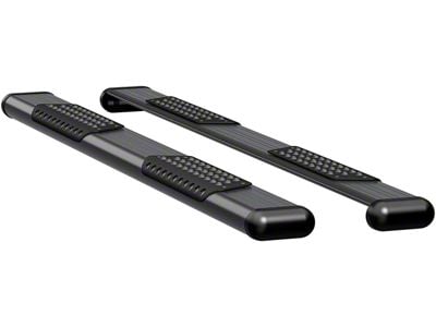 O-Mega II 6-Inch Oval Side Step Bars; Rocker Mount; Textured Black (07-13 6.0L Silverado 2500 HD Extended Cab)