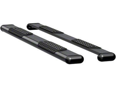 O-Mega II 6-Inch Oval Side Step Bars; Textured Black (15-19 Silverado 2500 HD Double Cab)