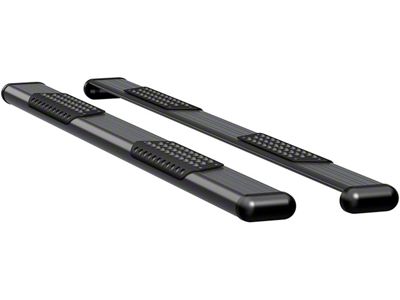 O-Mega II 6-Inch Oval Side Step Bars; Textured Black (15-19 Silverado 2500 HD Crew Cab)