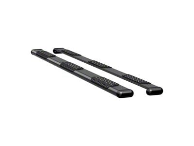 O-Mega II 6-Inch Oval Side Step Bars without Mounting Brackets; Textured Black (07-19 6.0L Silverado 2500 HD Extended/Double Cab w/ 8-Foot Long Box; 07-19 6.0L Silverado 2500 HD Crew Cab w/ 5.80-Foot Short Box)