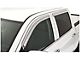 Tape-Onz Sidewind Deflectors; Front and Rear; Chrome (15-19 Silverado 2500 HD Crew Cab)