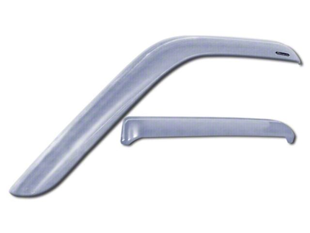 Tape-Onz Sidewind Deflectors; Front and Rear; Chrome (07-13 Silverado 2500 HD Extended Cab)
