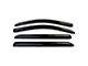 Side Window Deflectors; Smoked (15-19 Silverado 2500 HD Crew Cab)