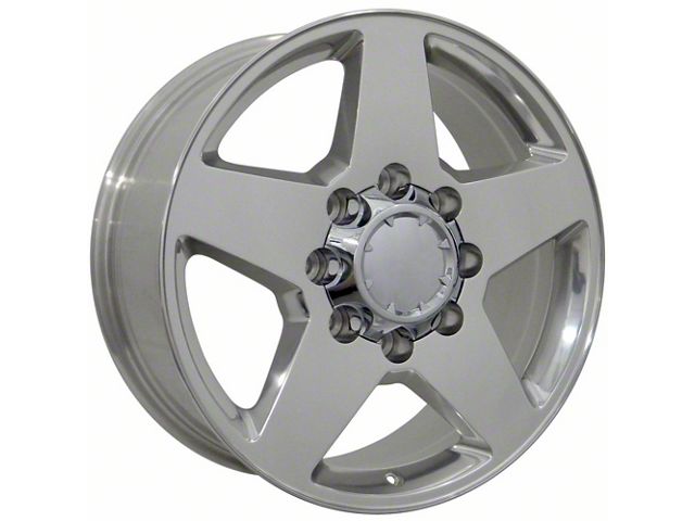 Silverado Style Polished 8-Lug Wheel; 20x8.5; 44mm Offset (20-24 Silverado 2500 HD)