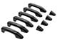 Chrome Delete Smart Key Door Handle Covers; Gloss Black (20-25 Silverado 2500 HD)