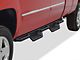 Square Tube Drop Style Nerf Side Step Bars; Matte Black (20-24 Silverado 2500 HD Regular Cab)