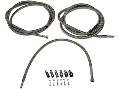 Stainless Steel Braided Fuel Line (07-10 6.6L Duramax Silverado 2500 HD Regular Cab)