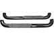 Platinum 4-Inch Oval Side Step Bars; Black (07-14 Silverado 2500 HD Regular Cab)