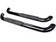 Platinum 4-Inch Oval Side Step Bars; Black (07-14 Silverado 2500 HD Regular Cab)