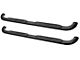 Platinum 4-Inch Oval Side Step Bars; Black (07-14 Silverado 2500 HD Crew Cab)