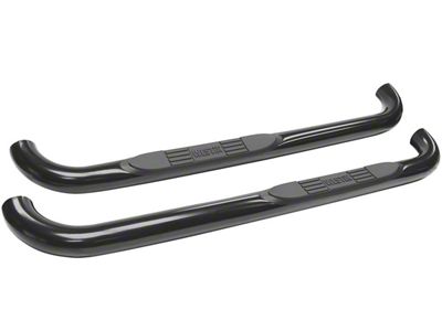 E-Series 3-Inch Nerf Side Step Bars; Black (07-14 Silverado 2500 HD Regular Cab)