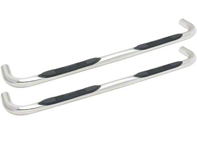 E-Series 3-Inch Nerf Side Step Bars; Stainless Steel (07-14 Silverado 2500 HD Crew Cab)