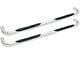 E-Series 3-Inch Nerf Side Step Bars; Stainless Steel (07-14 Silverado 2500 HD Crew Cab)