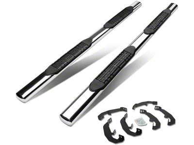 4-Inch Nerf Side Step Bars; Stainless Steel (20-25 Silverado 2500 HD Double Cab)