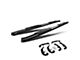 5-Inch Nerf Side Step Bars; Black (20-25 Silverado 2500 HD Crew Cab)