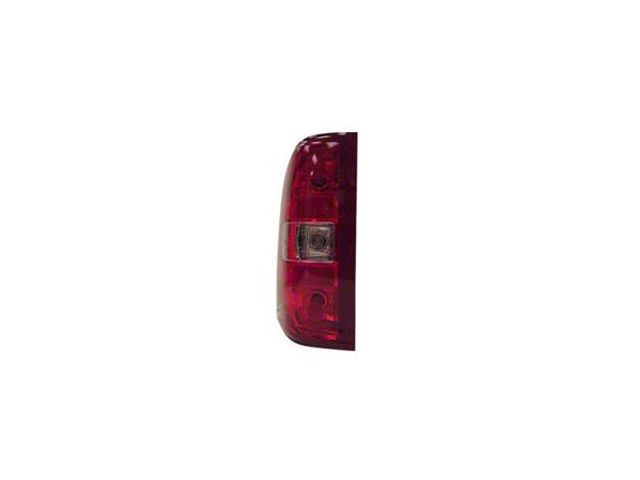 CAPA Replacement Tail Light; Chrome Housing; Red/Clear Lens; Driver Side (07-14 Silverado 2500 HD)