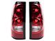 Tail Lights; Chrome Housing; Red/Clear Lens (04-06 Silverado 2500 HD)