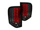 LED Tail Lights; Chrome Housing; Smoked Lens (07-12 Silverado 2500 HD)