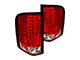 LED Tail Lights; Chrome Housing; Red/Clear Lens (07-12 Silverado 2500 HD)