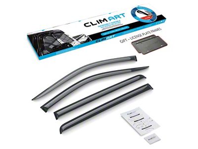 Tape-On Window Deflectors (20-25 Silverado 2500 HD Crew Cab)