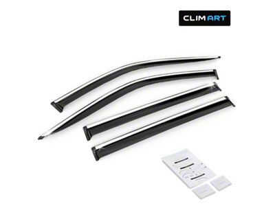 Tape-On Window Deflectors (20-25 Silverado 2500 HD Crew Cab)