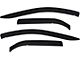 Tape-On Window Deflectors; Front and Rear; Smoke (15-19 Silverado 2500 HD Crew Cab)