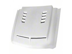 TYPE-E Style Ram Air Hood; Unpainted (15-19 Silverado 2500 HD)