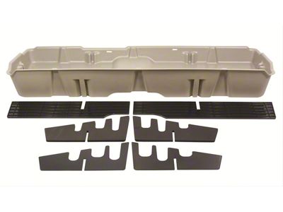 Underseat Storage; Light Gray (07-14 Silverado 2500 HD Crew Cab)