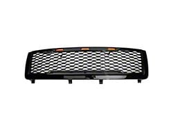 Upper Replacement Grille; Gloss Black (11-14 Silverado 2500 HD)