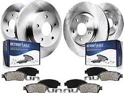 Vented 8-Lug Brake Rotor and Pad Kit; Front and Rear (07-10 Silverado 2500 HD)