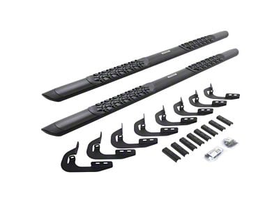 Go Rhino V-Series V3 Running Boards; Textured Black (15-19 Silverado 2500 HD Double Cab)