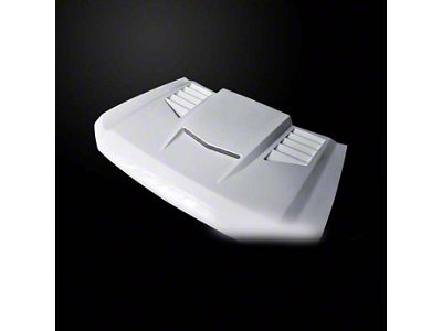 VIP Style Ram Air Hood; Unpainted (20-24 Silverado 2500 HD)