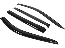 Window Visors; Dark Smoke; Front and Rear (20-24 Silverado 2500 HD Crew Cab)