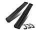 10-Inch Flat Step Bar Running Boards; Black (07-19 Silverado 3500 HD Extended/Double Cab)