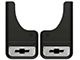 10-Inch x 18-Inch Mud Flaps with Mini Black Bowtie Logo; Front or Rear (Universal; Some Adaptation May Be Required)