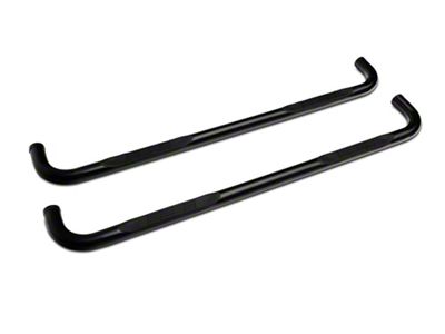 Go Rhino 3-Inch 4000 Series Cab Length Side Step Bars; Black (15-19 Silverado 3500 HD Crew Cab)