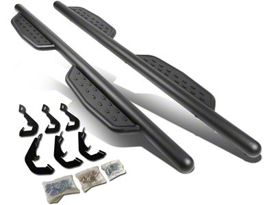 3-Inch Nerf Side Step Bars; Black (07-19 Silverado 3500 HD Extended/Double Cab)