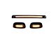 3-Piece Amber OLED Cab Roof Lights; Smoked Lens (07-14 Silverado 3500 HD)