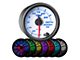 30 PSI Boost/Vacuum Gauge; White 7 Color (Universal; Some Adaptation May Be Required)