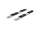 4-Inch Oval Side Step Bars; Stainless Steel (07-19 Silverado 3500 HD Extended/Double Cab)