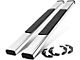 4.75-Inch Running Boards; Stainless Steel (07-19 Silverado 3500 HD Regular Cab)