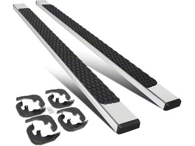 5-Inch Honeycomb Step Running Boards; Stainless Steel (20-24 Silverado 3500 HD Crew Cab)