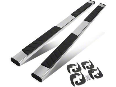 5-Inch Running Boards; Stainless Steel (20-25 Silverado 3500 HD Crew Cab)