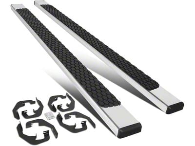 5-Inch Running Boards; Stainless Steel (07-19 6.0L Silverado 3500 HD Crew Cab)