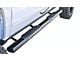 5-Inch Straight Oval Side Step Bars; Body Mount; Semi-Gloss Black (07-14 Silverado 3500 HD Regular Cab)