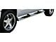 5-Inch Straight Oval Side Step Bars; Body Mount; Stainless Steel (07-19 Silverado 3500 HD Crew Cab)