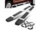 6.25-Inch Running Boards; Silver (07-19 Silverado 3500 HD Crew Cab)