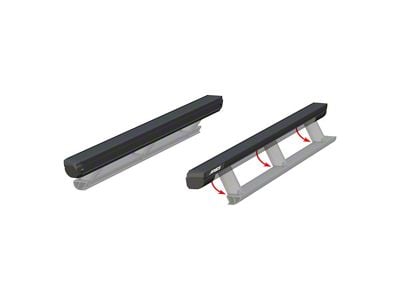 ActionTrac Powered Running Boards without Mounting Brackets; Carbide Black (20-25 Silverado 3500 HD Crew Cab)