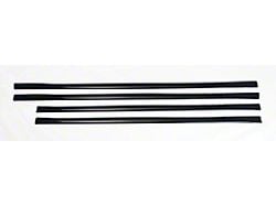 Chrome Delete Body Side Moldings; Gloss Black (15-24 Silverado 3500 HD)